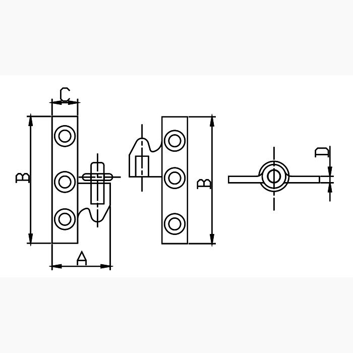 Brass Take-Apart Knuckle Hinge (Pair)