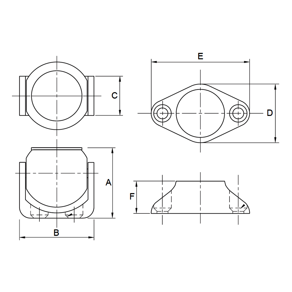 Stainless Steel Pivoting Magnetic Door Holder Set