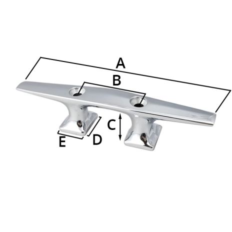 Humpback Boat Cleat, Stainless Steel 6