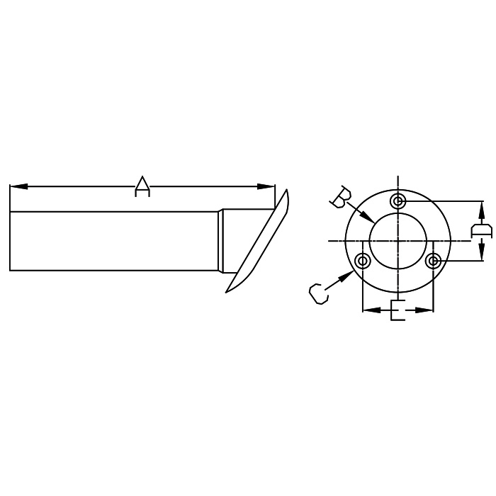 Round Heavy Duty Stainless Steel Rod Holders