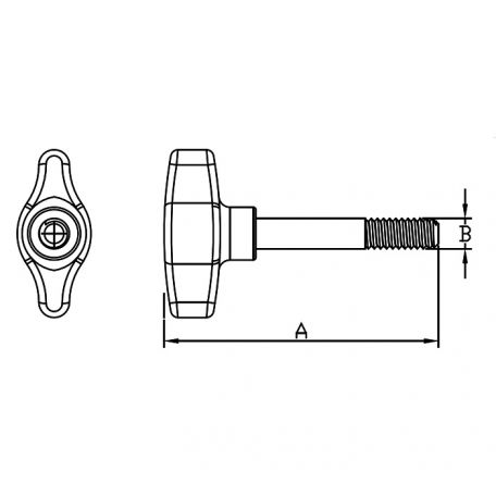Bimini Hinge Thumb Screw