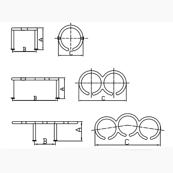 Stainless Stud Mount Ringlike Drink Cup Holder