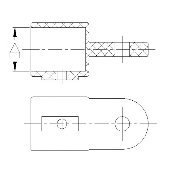 Nylon Top Caps, External Eye Ends 