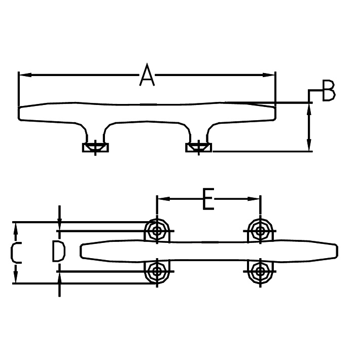 Stainless Steel Herreshoff Cleat