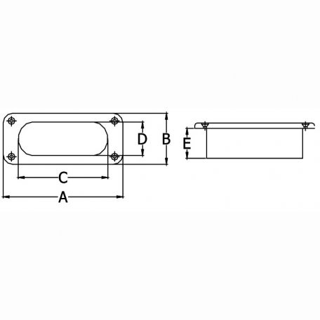 Stainless Rectangular Hawse Pipe, 4