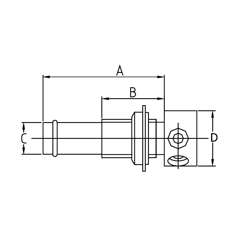 Stainless Straight Fuel Vent, 5/8
