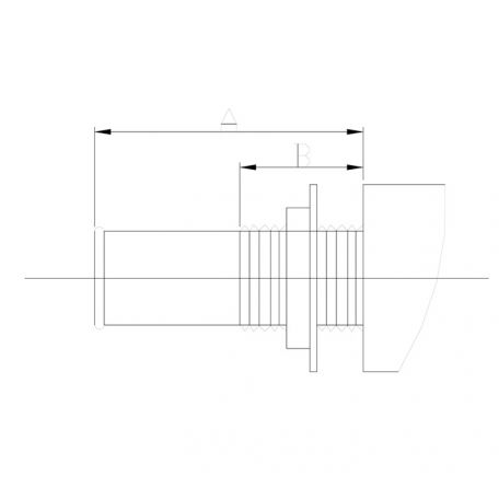Stainless Steel Fuel Tank Vent, Straight, 5/8