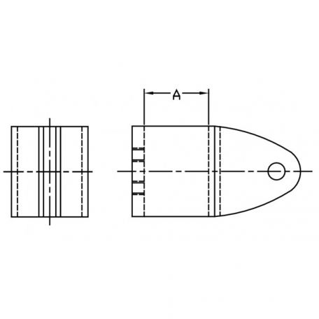 Heavy Duty Stainless Steel Bimini Top Jaw Slides with Two Set Screw