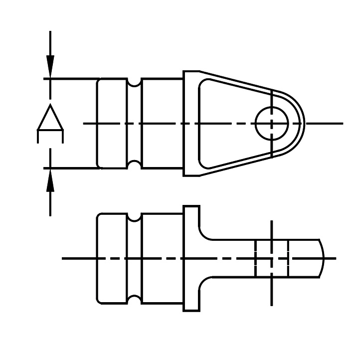 Stainless Top Internal Eye End