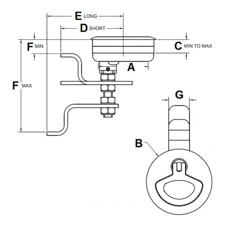 Stainless Round Compression Latches