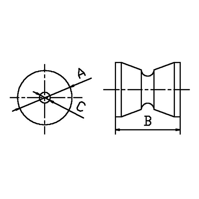 Delrin Anchor Roller Replacement Wheels