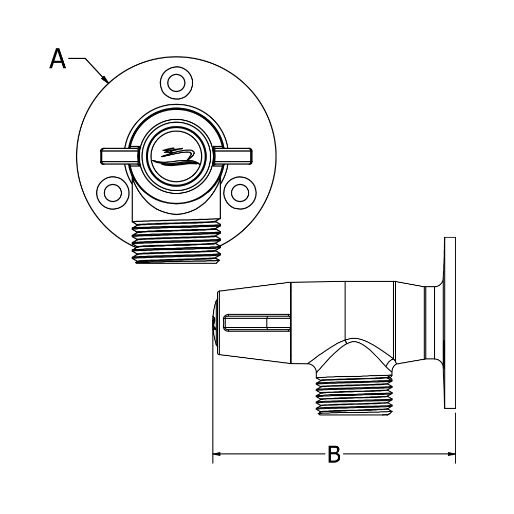 316 Stainless Water Washdown Spigot