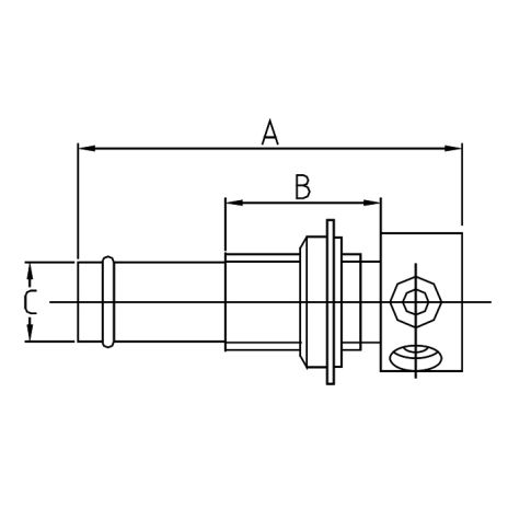 Fuel Tank Vent Round Head, Straight, 5/8