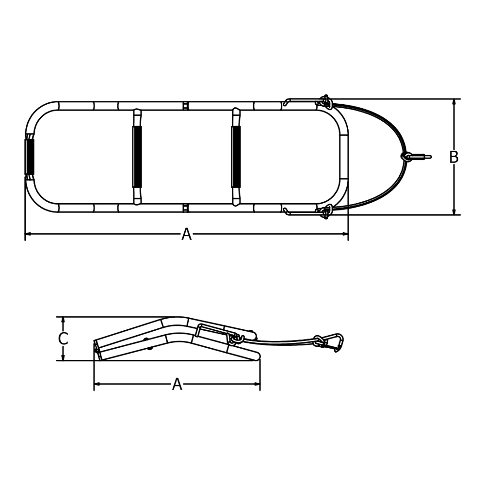 Boarding Ladder for Inflatable Boats