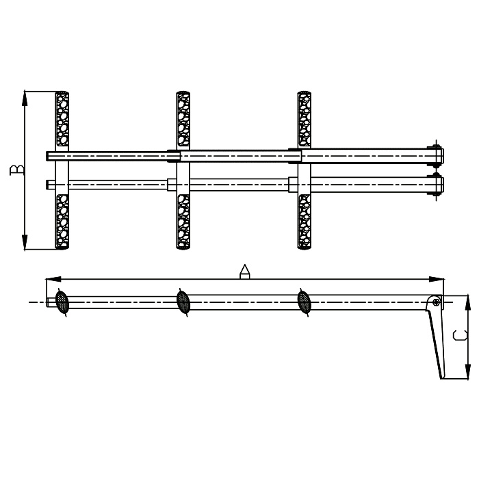 Over Platform Telescoping Sport/Dive Ladder