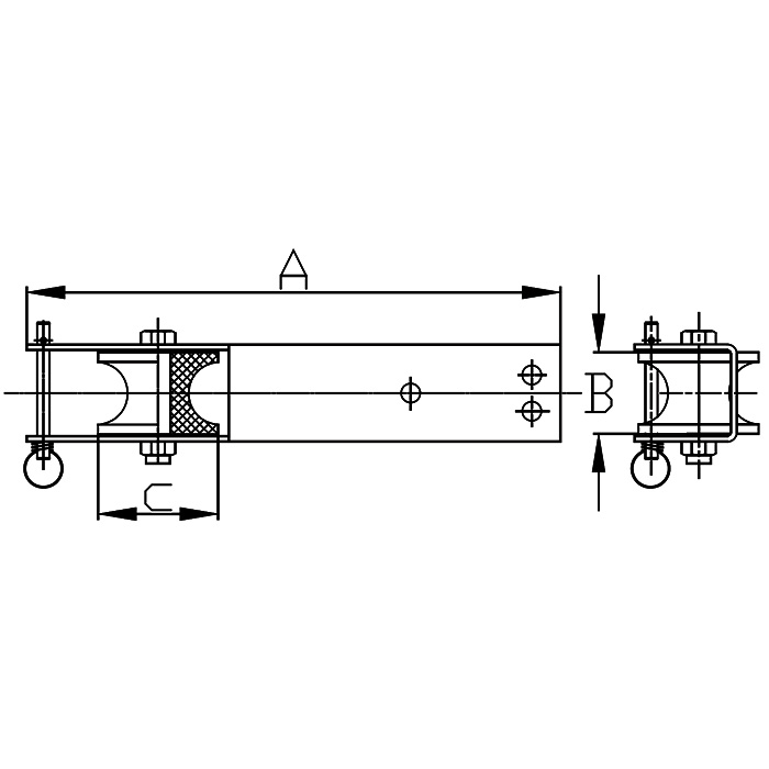 304 SS Long Fairlead Anchor Roller 11