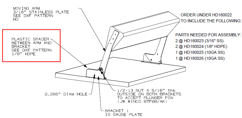 Dinette Seat Back Assembly