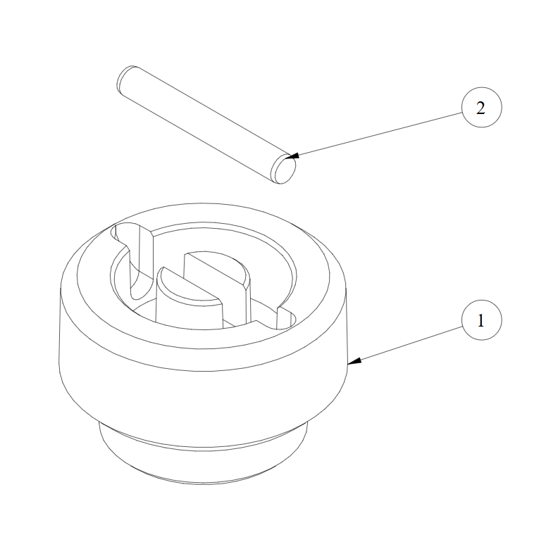 Flexible Coupling & Drive Pin for Sleipner Thrusters