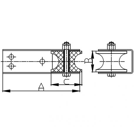 Small Fairlead Anchor Roller
