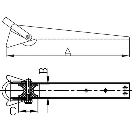Anchor Roller 15-1/4
