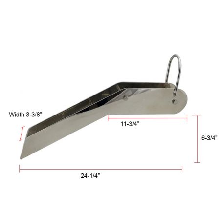 Heavy Duty Deluxe Articulated Bow Anchor Roller, 24-1/4