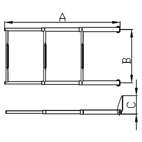 Wide Over Platform Telescoping Ladders