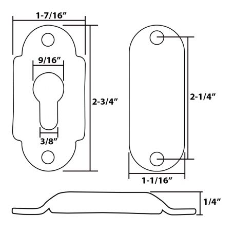 Flush Mount Ladder Brackets for B00365/B00367 Gunwale Removable Ladder 