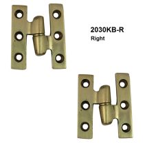 Brass Take-Apart Knuckle Hinge, Right