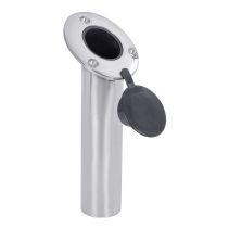 56136SP - Stainless Steel Rod Holder with Black Liner and Cap