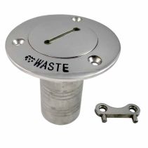 Stainless Waste Deck Fill with Color Text & International Symbol