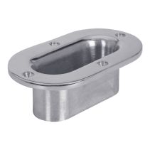 Stainless Oval Hawse Pipe, 4-1/2” x 1-1/2”"