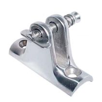 Stainless Steel Concave Base Deck Hinge with Removable Pin, 2-1/4” x 1”