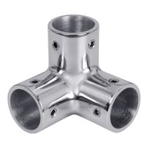 Stainless 3-Way Handrail Elbow