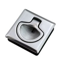 Stainless Square Slam Latch, 2" Cutout Size 