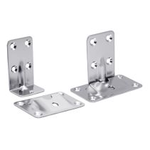 Removable Marine Stainless Table Brackets (4-Piece Set)
