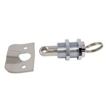 Chrome-Plated Brass Hatch Lock Fastener, 2-1/4"
