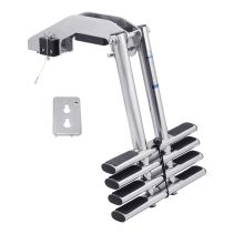 316 Stainless Steel Telescoping Dive Door Ladder with Mounting Plate
