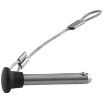 Stainless Steel Pin and Lanyard with Plastic Knob