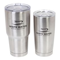 White Water Stainless Steel Drink Tumblers with Slide Lid