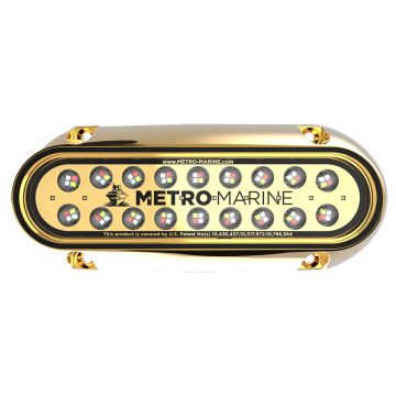 Metro Marine High-Output Elongated Underwater Light w/Intelligent Full Spectrum LED&#39;s - RGBW, 90&deg; Beam