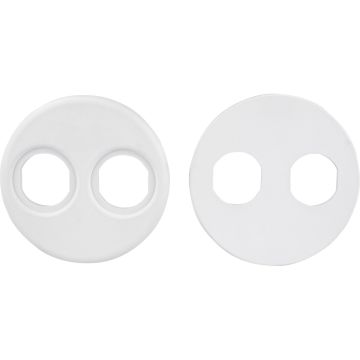 84470Sea-Dog 4&quot; Gauge Power Socket Adapter Mounting Plate - White