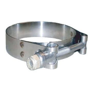 Trident Marine 316 SS T-Bolt Clamp - 3/4&quot; Band - 4.28&quot;-4.59&quot; Range