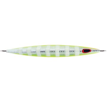 Williamson Kensaki 280 Jig - 7.25&quot; - 9-7/8oz - UV Chartreuse Glow Zebra