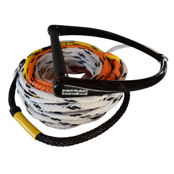 FATSAC 75&#39; Water Ski Rope &amp; Handle Combo w/8 Takeoff Points - Multicolor