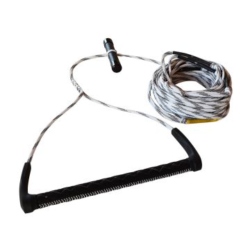 FATSAC 80&#39; Wake Rope &amp; T-Bar Handle Combo - Black &amp; White