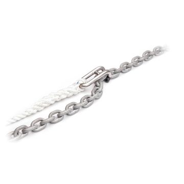 C. Sherman Johnson &quot;Captain Hook&quot; Chain Snubber Small Snubber Hook f/1/4&quot; &amp; 5/16&quot; Chain w/12&#39; of 1/2&quot; 3 Strand Nylon