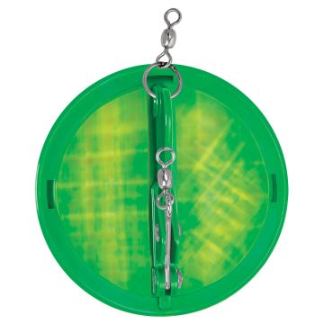 Luhr-Jensen 4-1/8&quot; Dipsy Diver - Kelly Green/Silver Bottom Moon Jelly