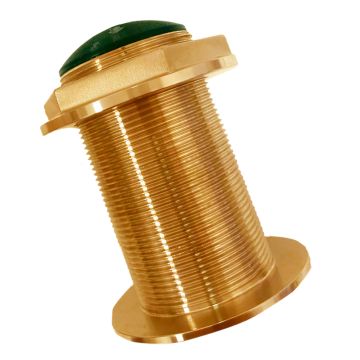 Echonautics Bronze Low-Profile Thru-Hull Medium-Frequency CHIRP Transducer - 300W, 12&deg; Tilt, 95-155kHz