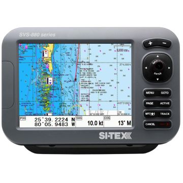 SI-TEX Standalone 8&quot; Chartplotter System w/Color LCD, Internal &amp; External GPS Antenna &amp; C-MAP 4D Card