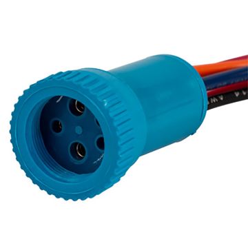 Bluewater 19mm Electronic Deutsch Connector w/5-Wire Pigtal - Nav/Anchor - 4' Lead